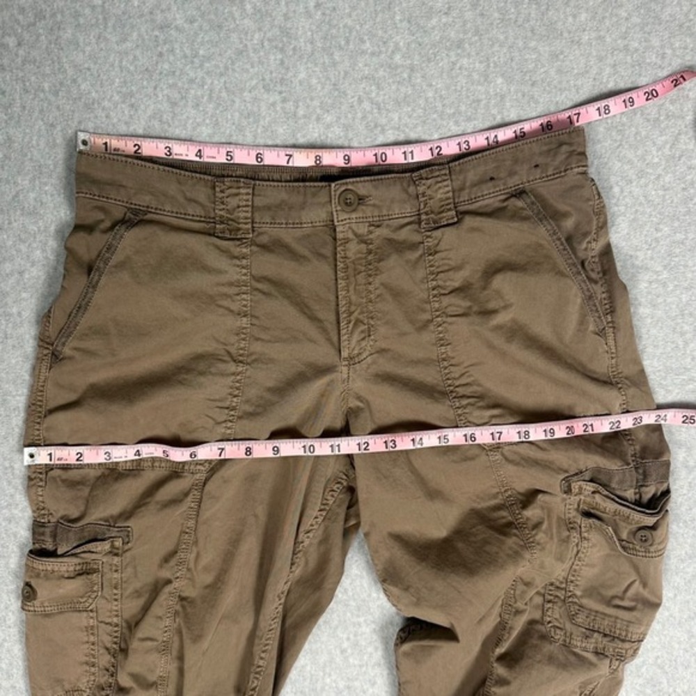 Hollister Cargo Pants Women Size L Brown Low Rise Baggy Streetwear Skater Y2K - Picture 5 of 13